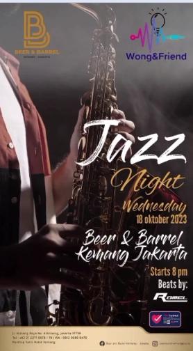 BEER & BARREL KEMANG JAKARTA - JAZZ NIGHT