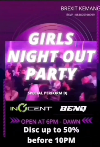 BREXIT JAKARTA - GIRLS NIGHT OUT PARTY