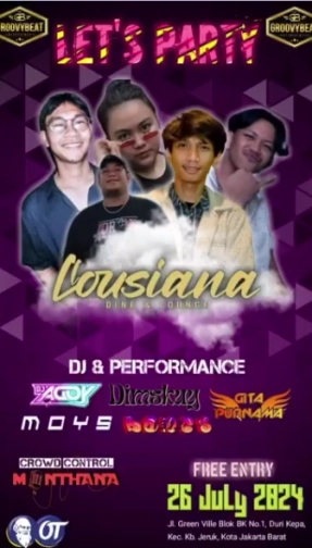 LLOUSIANA BAR JAKARTA - LETS PARTY