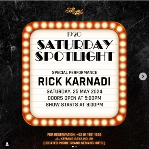 1920 LOUNGE JAKARTA - SATURDAY SPOTLIGHT