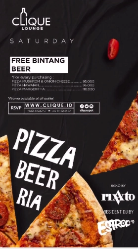 CLIQUE SPOT JAKARTA - PIZZA BEER RIA