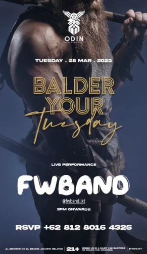 ODIN JAKARTA - BALDER YOUR TUESDAY