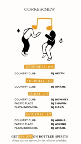 CORK&SCREW COUNTRY CLUB - SATURDAY