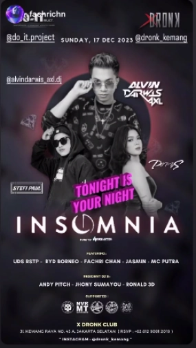 XDRONK JAKARTA - INSOMNIA