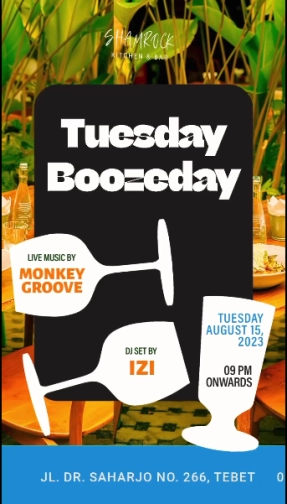 SHAMROCK JAKARTA - TUESDAY BOOZEDAY