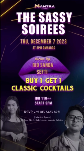 MANTRA LOUNGE JAKARTA - THE SASSY SOIREES