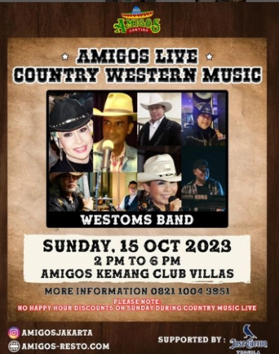 AMIGOS JAKARTA - Live Country Western Music