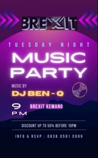 BREXIT JAKARTA - TUESDAY NIGHT MUSIC PARTY