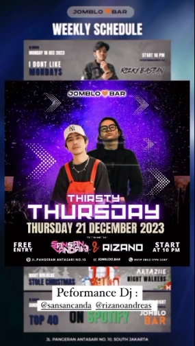 JOMBLOO BAR CILANDAK - THIRSTY THURSDAY