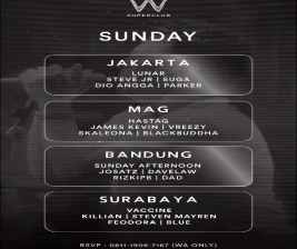 W SUPERCLUB GATSU JAKARTA  SUNDAY