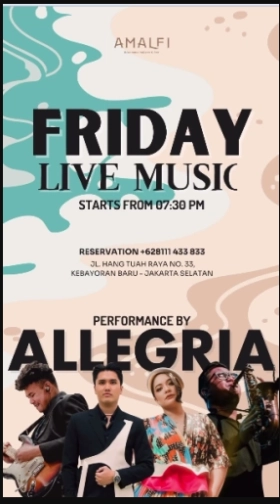 AMALFI JAKARTA - FRIDAY LIVE MUSIC