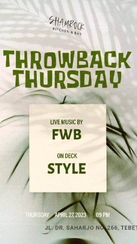 SHAMROCK JAKARTA - THROWBACK THURSDAY