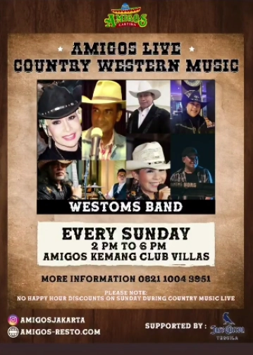 AMIGOS JAKARTA - Live Country Western Music