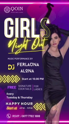 QOIN LOUNGE JAKARTA - GIRLS NIGHT PARTY