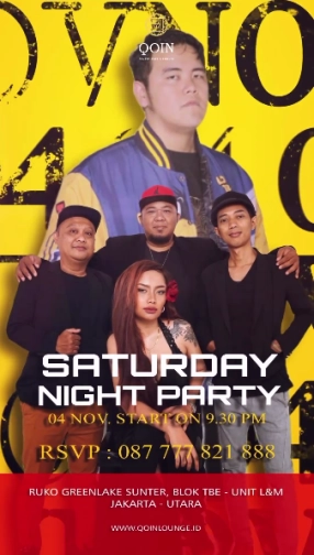 QOIN LOUNGE JAKARTA - SATURDAY NIGHT PARTY