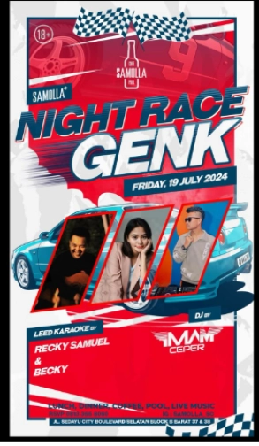 SAMOLLA CAFE & POOL JAKARTA - NIGHT RACE GENK