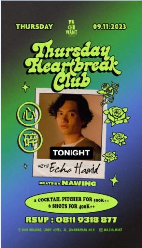 WA CHU WANT JAKARTA - THURSDAY HEART BREAK CLUB