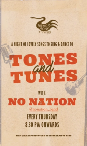 BLACK POND TAVERN JAKARTA - TONES AND TUNES