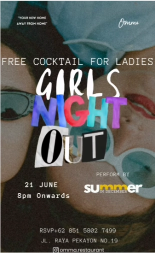 OMMA RESTAURANT BEKASI - GIRL NIGHT OUT