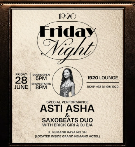 1920 LOUNGE JAKARTA - FRIDAY NIGHT