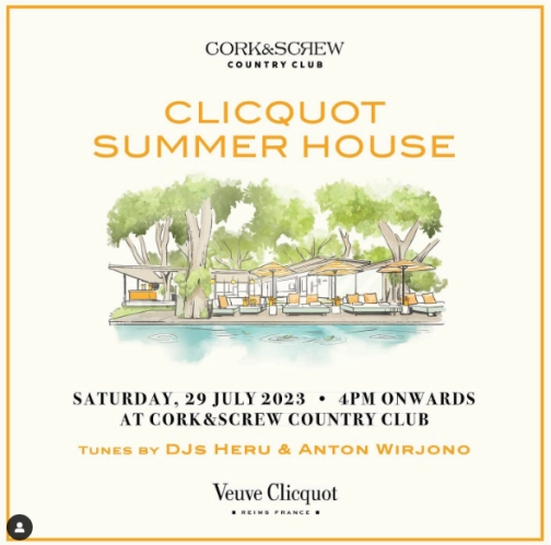 CORK&SCREW COUNTRY CLUB - CLICQUOT SUMMER HOUSE