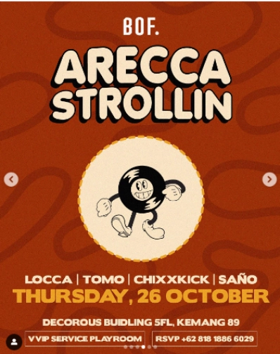 BACKROOM ON FIFTH JAKARTA - ARECCA STROLLIN