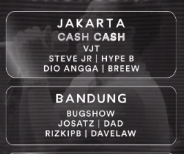 W SUPERCLUB JAKARTA  CASH CASH