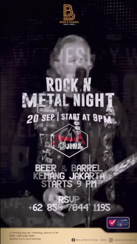 BEER & BARREL KEMANG JAKARTA - ROCK N METAL NIGHT