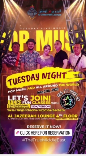 AL JAZEERAH LOUNGE JAKARTA - POP MUSIC