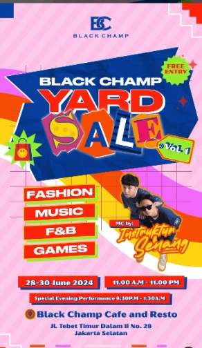 BLACK CHAMP JAKARTA - BLACK CHAMP YARD SALE