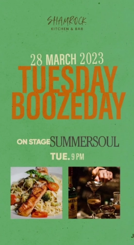 SHAMROCK JAKARTA - TUESDAY BOOZEDAY