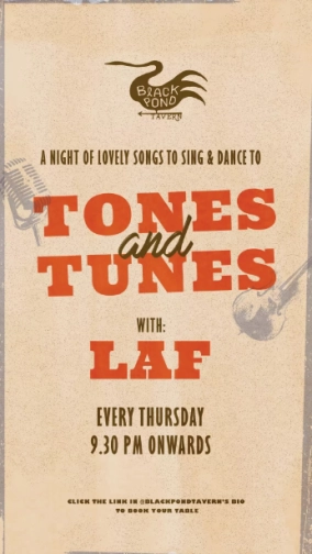 BLACK POND TAVERN JAKARTA - TONES AND TUNES