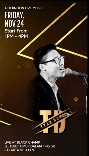 BLACK CHAMP JAKARTA - AFTERNOON LIVE MUSIC FRIDAY