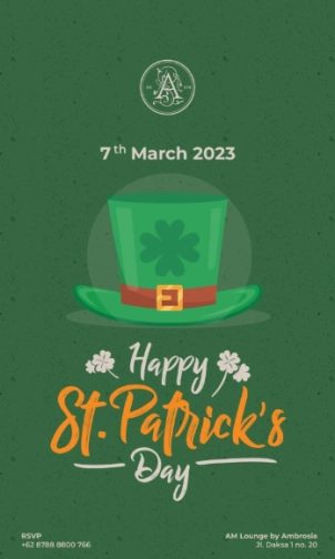 AM LOUNGE JAKARTA - HAPPY ST. PATRICK