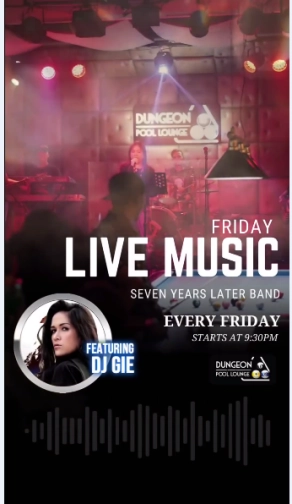 DUNGEON POOL LOUNGE JAKARTA - FRIDAY LIVE MUSIC