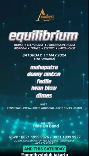 AMETHYST CLUB JAKARTA - EQUILIBRIUM