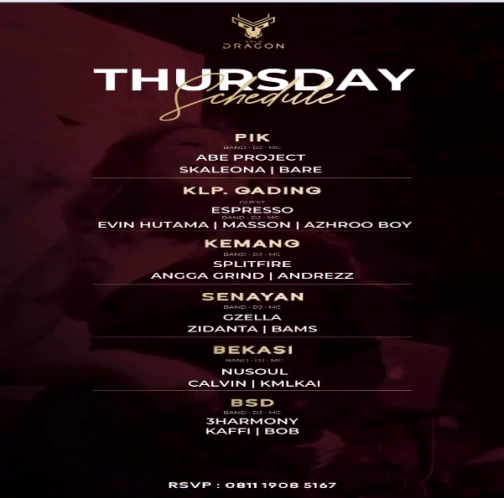 GOLD DRAGON BEKASI - THURSDAY