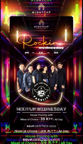 NIGHTCAP JAKARTA - ROCKIN WEDNESDAY