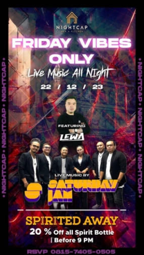 NIGHTCAP JAKARTA - SATURDAY SESSION