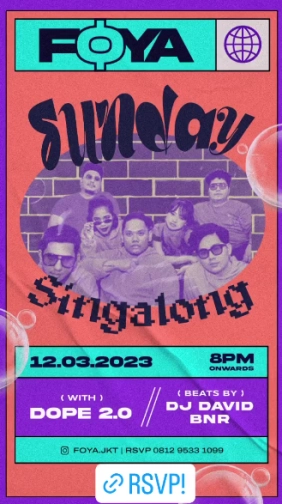 FOYA JAKARTA - SUNDAY SINGALONG