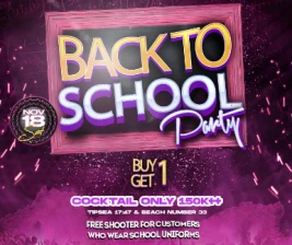 TIPSEA BEACH LOUNGE JAKARTA  BACK TO SCHOOL PARTY