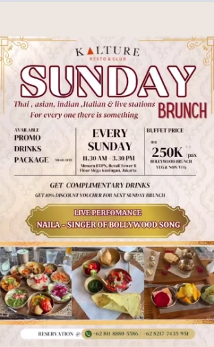 KALTURE BAR & RESTO JAKARTA - SUNDAY BRUNCH