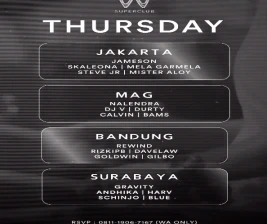 W SUPERCLUB MAG JAKARTA  THURSDAY