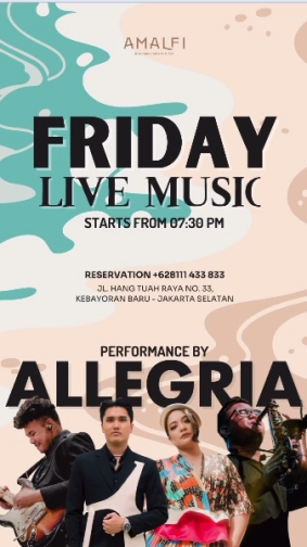 AMALFI JAKARTA - FRIDAY LIVE MUSIC