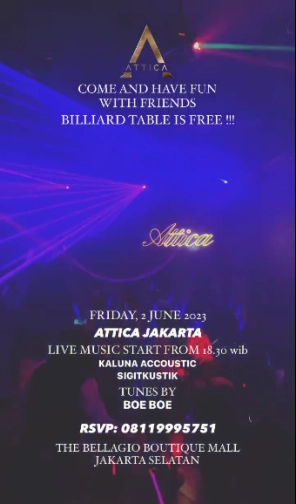 ATTICA JAKARTA - FRIDAY