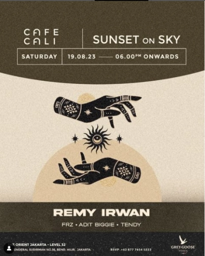 CAFE CALI JAKARTA - SUNSET ON SKY