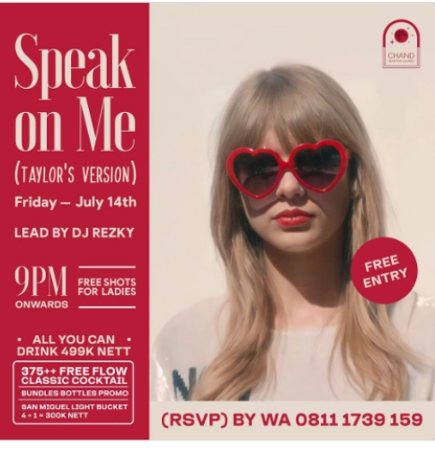 CHAND ROOFTOP LOUNGE JAKARTA - SPEAK ON ME