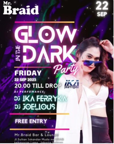 MR BRAID JAKARTA - GLOW IN THE DARK PARTY