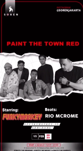 SOREN JAKARTA - PAINT THE TOWN RED