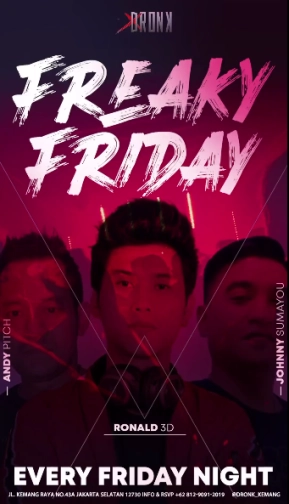 XDRONK JAKARTA - FREAKY FRIDAY